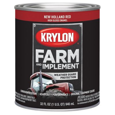 DUP2035 image(0) - Krylon FARM  PAINTS; NEW HOLLAND RED; 32 OZ. QUART;