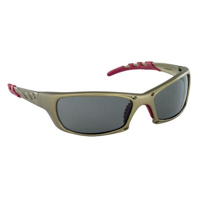 SAS542-0101 image(0) - GTR Safe Glasses w/ Gold Frames and Shade Lens in Polybag