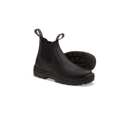 BLU491-090 image(0) - Soft Toe Elastic Side Slip-on Boot, Water Resistant, Kick Guard, Black, AU size 9, US size 10