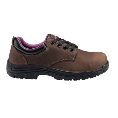 FSIA7165-6W image(0) - Avenger Work Boots Foreman Series - Women's Low Top Shoes - Composite Toe - IC|EH|SR - Brown/Black - Size: 6W