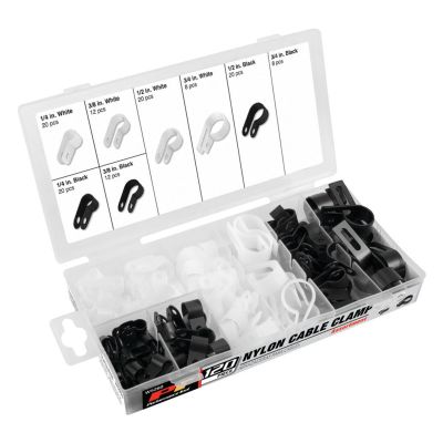 WLMW5260 image(0) - Wilmar Corp. / Performance Tool 120 pc. Nylon Cable Clamp Assortment