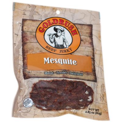 GRJ72141 image(0) - Gold Rush Jerky Mesquite 2.85 oz. Beef Jerky - 12 Count (3 lbs.)