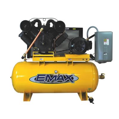 EMXEP25H120V3 image(0) - Emax Compressor Compressor 25 HP 2 Stg 3 Phase Horz 120 Gal