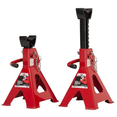 INT3303A image(0) - American Forge & Foundry AFF - Jack Stands - 3 Ton Capacity - Ratcheting - Double Locking - Pair