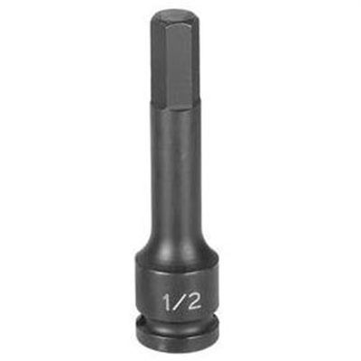 GRE29224F image(0) - Grey Pneumatic 1/2" Drive x 11/16" Hex Driver 4" Length
