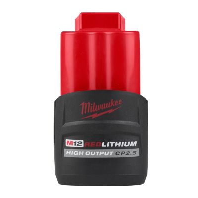 MLW48-11-2425 image(0) - Milwaukee Tool M12 REDLITHIUM HIGH OUTPUT CP2.5 Battery Pack