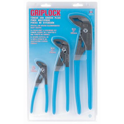 CHAGLS3 image(0) - Channellock 3PC Groove Joint Plier Display [GL6,10,12]