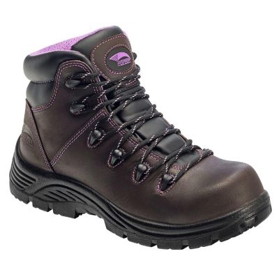 FSIA7123-4.5W image(0) - Avenger Work Boots Avenger Work Boots - Framer Series - Women's High Top Work Boots - Composite Toe - IC|EH|SR|PR - Brown/Black - Size: 4'5W