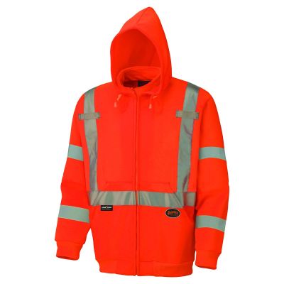 SRWV1060351U-2XL image(0) - Pioneer Pioneer - Hoodie - Hi-Viz Polyester Fleece - Hi-Viz Orange - Size 2XL