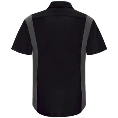 VFISY32BC-RG-XXL image(0) - Workwear Outfitters Men's Long Sleeve Perform Plus Shop Shirt w/ Oilblok Tech Black/Charcoal, XXL