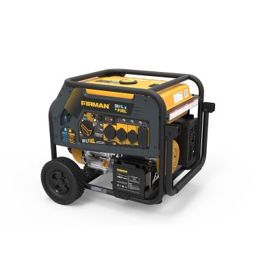 FRGH08051 image(0) - Dual Fuel 10000/8000W Electric Start Gas or Propane Powered Portable Generator with Wheel Kit