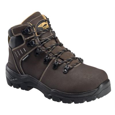 FSIA7452-5.5W image(0) - Avenger Work Boots Avenger Work Boots - Hammer Series - Men's Met Guard 8" Work Boot - Carbon Toe - CN | EH | PR | SR - Brown - Size: 12W