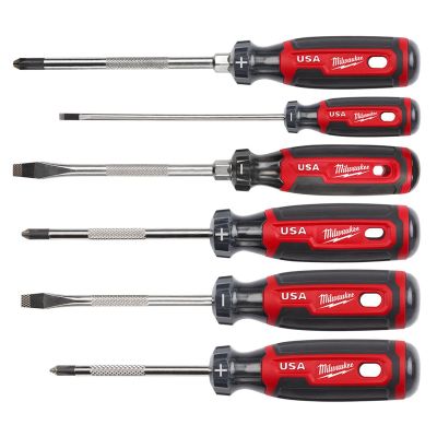 MLWMT200-6 image(0) - Milwaukee Tool 6PC Cushion Grip Screwdriver Set (USA)