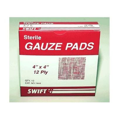 CSU67444 image(0) - Chaos Safety Supplies Gauze Pads 4 in. x 4 in. (Pack of 10)