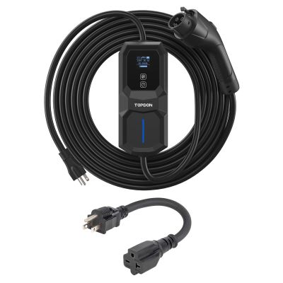 TOPACPORT16N620 image(0) - Topdon Topdon AC L2 Port EV Charger, 16A, 3.7KW, N6-20 Plug to 5-15 Adpt.