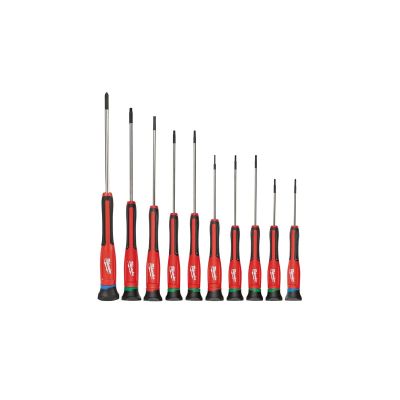 MLW48-22-2612 image(0) - Milwaukee Tool 10pc Precision Screwdriver Set