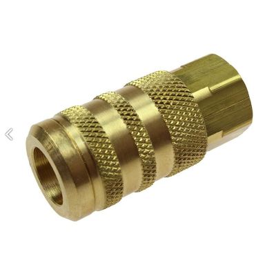 COI15X4F image(0) - 1/4" 6-Point Industrial Coupler, 1/4" FPT