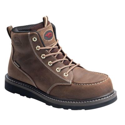 FSIA7509-9W image(0) - Avenger Work Boots Wedge Series - Men's Boots - Carbon Nano-Fiber Toe - IC|EH|SR - Brown/Black - Size: 9W