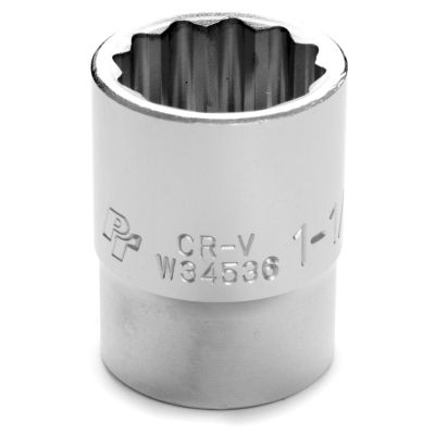 WLMW34536 image(0) - Wilmar Corp. / Performance Tool 3/4" Dr 12pt Std Socket 1-1/8"