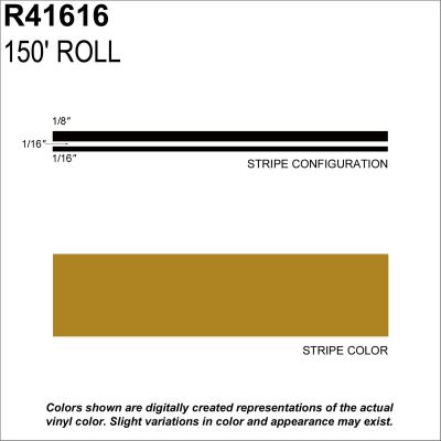 SHR41616 image(0) - MS, 1/4" X 150'; Gold Metallic