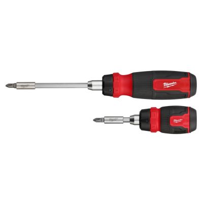 MLW48-22-2905 image(0) - Milwaukee Tool 2pc 14-in-1 Ratcheting Multi-Bit and 8-in-1 Ratcheting Compact Multi-bit Screwdriver Set