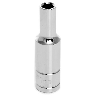 WLMW38407 image(0) - Wilmar Corp. / Performance Tool 3/8'' Dr 6pt Deep Socket 7mm