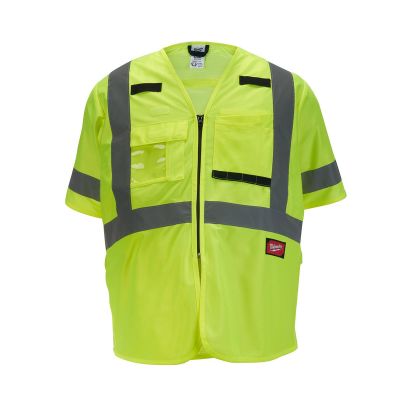MLW48-73-5142 image(0) - Class 3 High Visibility Yellow Safety Vest - L/XL