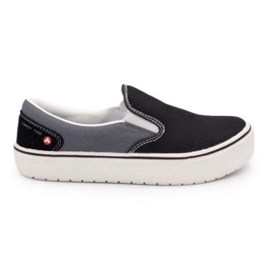 FSIAW7040-6.5D image(0) - AIRWALK AIRWALK - VENICE - Women's Canvas Slip On - CT|EH|SF|SR - Black / Castle Rock - Size: 6.5 - D - (Regular)