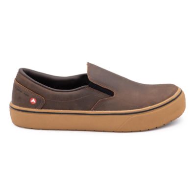 FSIAW7002-13D image(0) - AIRWALK AIRWALK - VENICE - Men's Leather Slip On - CT|EH|SF|SR - Buffalo Crazy Horse / Gum - Size: 13 - D - (Regular)