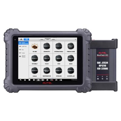 AULMS909CV image(0) - Autel MS909CV Tablet Advanced Commercial Vehicle Diagnostics Tablet w/W'ireless J2534 VCI