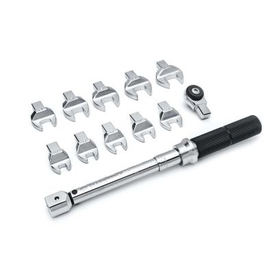KDT89451 image(0) - 12 Pc. 1/4" Drive Metric Open End Interchangeable Torque Wrench Set