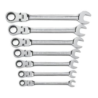 KDT9700 image(0) - GearWrench FLEX HEAD SAE COMB 7PC
