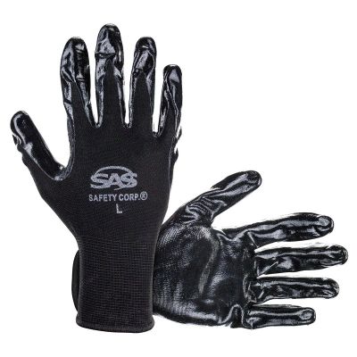 SAS640-1910 image(0) - 1-pr of Paws Nitrile Coated Palm Gloves, XL