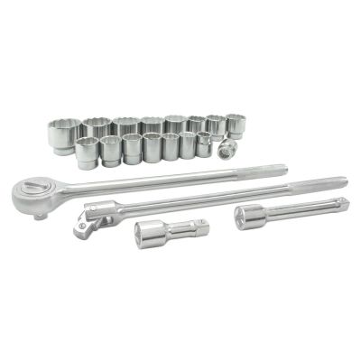 TIT18189 image(0) - TITAN 21pc Metric 3/4in Dr Socket Set