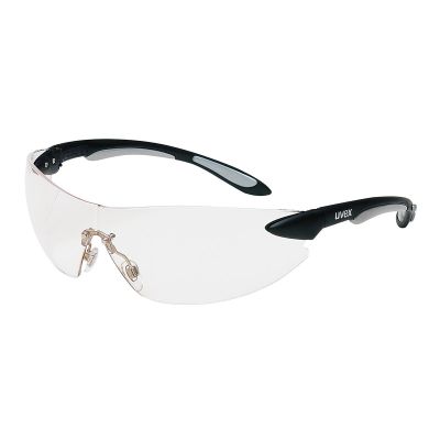 UVXS4400 image(0) - IGNITE SAFETY EYEWEAR BLACK/SILVER FRAME CLEAR LEN