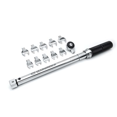 KDT89453 image(0) - 12 Pc. 3/8" Drive Metric Open End Interchangeable Torque Wrench Set