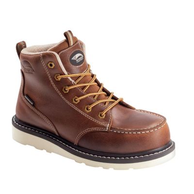 FSIA7551-6.5W image(0) - Avenger Work Boots Wedge Series - Women's Boots - Carbon Nano-Fiber Toe - IC|EH|SR - Tobacco/Tan - Size: 6.5W