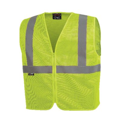 SRWV1025060U-M image(0) - Pioneer Pioneer - Mesh Safety Vest No Pockets - Hi-Vis Yellow/Green - Size Medium