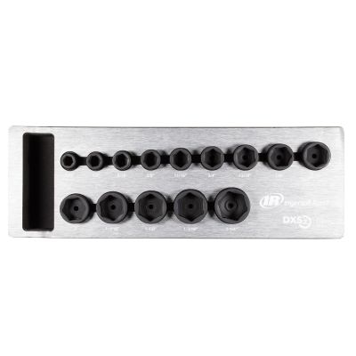 IRTDXSK2H14 image(0) - Ingersoll Rand DXS2 Drive Hex SAE Impact Socket Set, 14-Piece