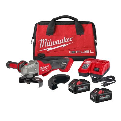 MLW2882-22 image(0) - Milwaukee Tool M18 FUEL 4-1/2" / 5" Braking Grinder w/ ONE-KEY Paddle Switch, No Lock