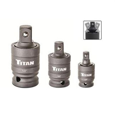 TIT16151 image(0) - TITAN 3 Pc. Pin-Free Locking Impact U-Joint Set