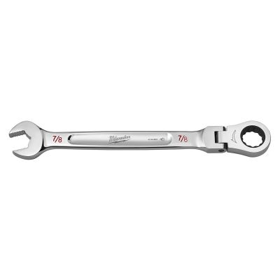 MLW45-96-9820 image(0) - Milwaukee Tool 7/8" Flex Head Ratcheting Combination Wrench