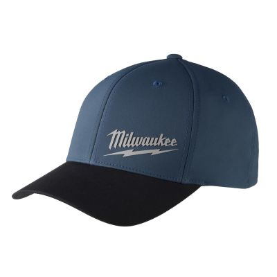 MLW507BL-LXL image(0) - Milwaukee Tool WORKSKIN FITTED HATS - BLUE LXL