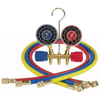 ROB40153 image(0) - Robinair MANIFOLD GAUGE SET WITH THREE 36" HOSES