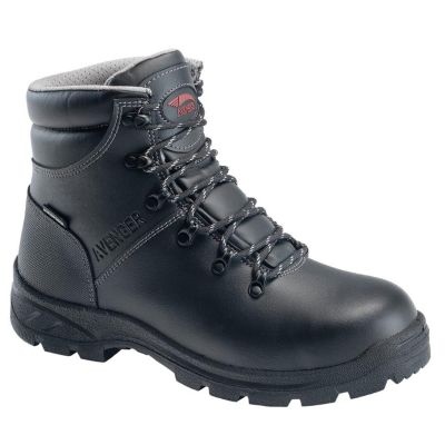FSIA8224-10.5M image(0) - Avenger Work Boots Builder Series - Men's Boots - Steel Toe - IC|EH|SR - Black/Black - Size: 10.5M