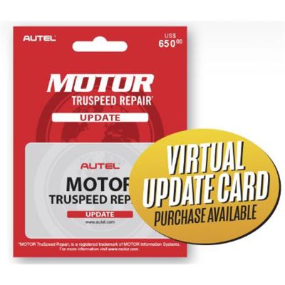 AULVMOTORUPDATE image(0) - Autel Virtual MOTOR TruSpeed Update Card : MOTOR TruSpeed Repair Data Access