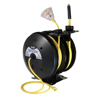 AMF603-2N1-RET image(0) - Amflo AIR/CORD REEL OPEN W/25' X 3/8" & 50' 14 AWG