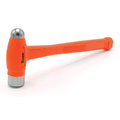 TIT63160 image(0) - TITAN HI-VIZ ORANGE 16 OZ. BALL PEIN HAMMER