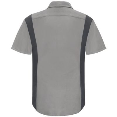 VFISY32GC-RG-XXL image(0) - Workwear Outfitters Men's Long Sleeve Perform Plus Shop Shirt w/ Oilblok Tech Grey/Charcoal, XXL