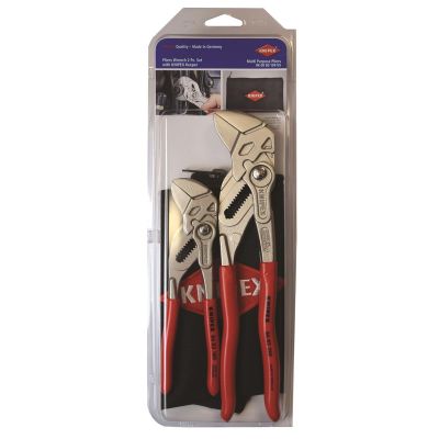 KNP9K0080109US image(0) - KNIPEX 2PC PLIERS WRENCH SET WITH KEEPER POUCH